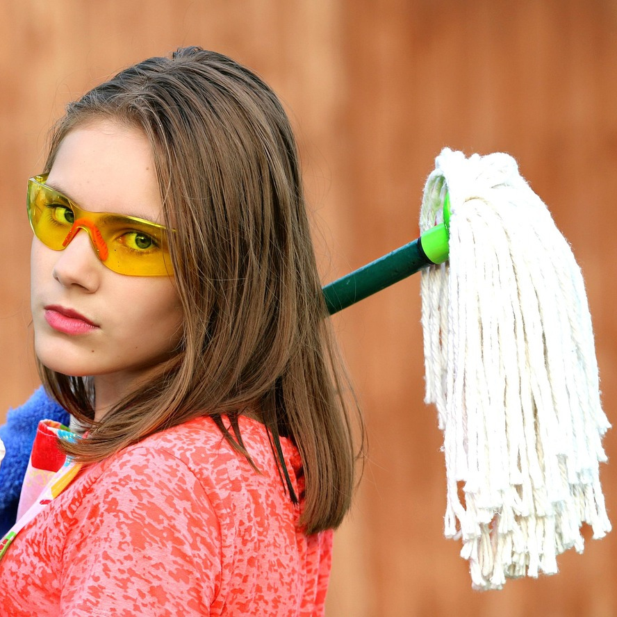 cleaning service professional mop gloves cleaner